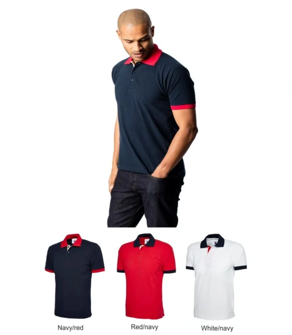 Uneek UC107 Contrast polo